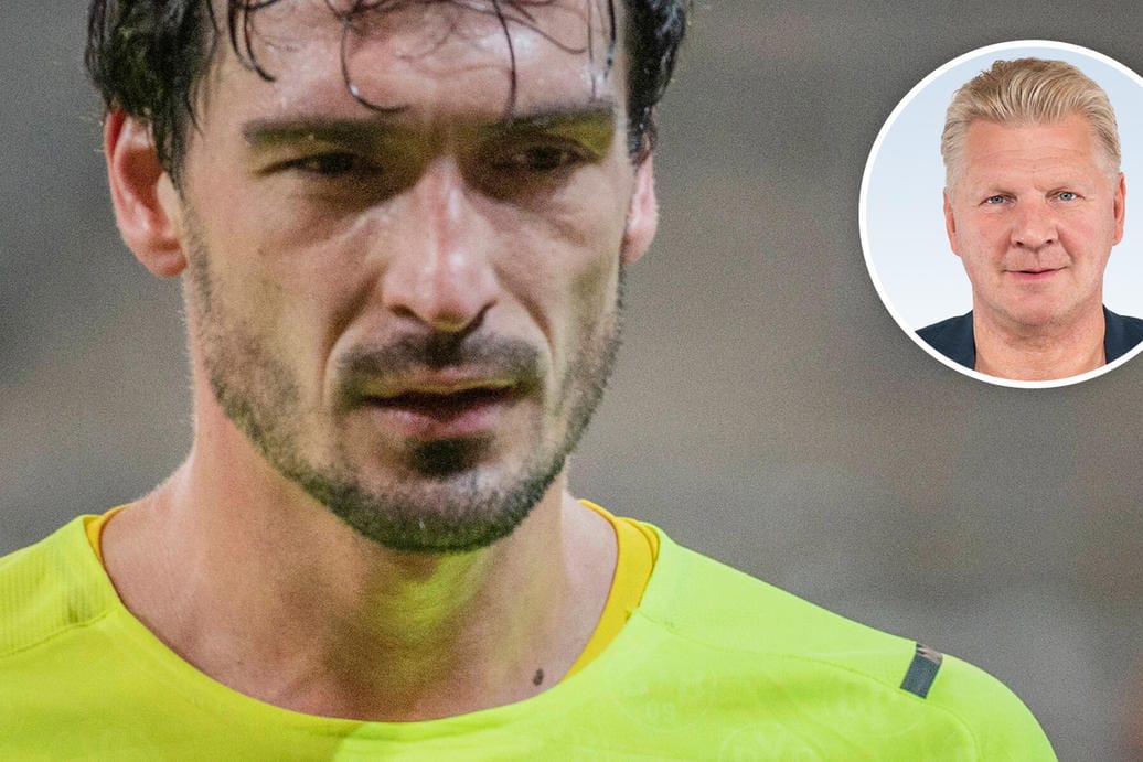 Mats Hummels machte den Fehler, der zum entscheidenden Gegentor gegen die Glasgow Rangers führte. Stefan Effenberg (Kreis) würde mit einer Vertragsverlängerung des Abwehrchefs warten.