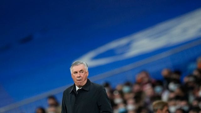 Real Madrids Trainer Carlo Ancelotti.