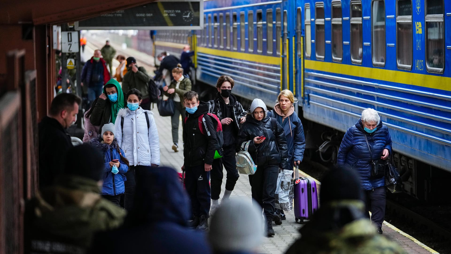 Ukrainische Flüchtlinge in Polen