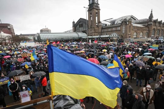 Ukraine-Konflikt - Demonstration in Hamburg