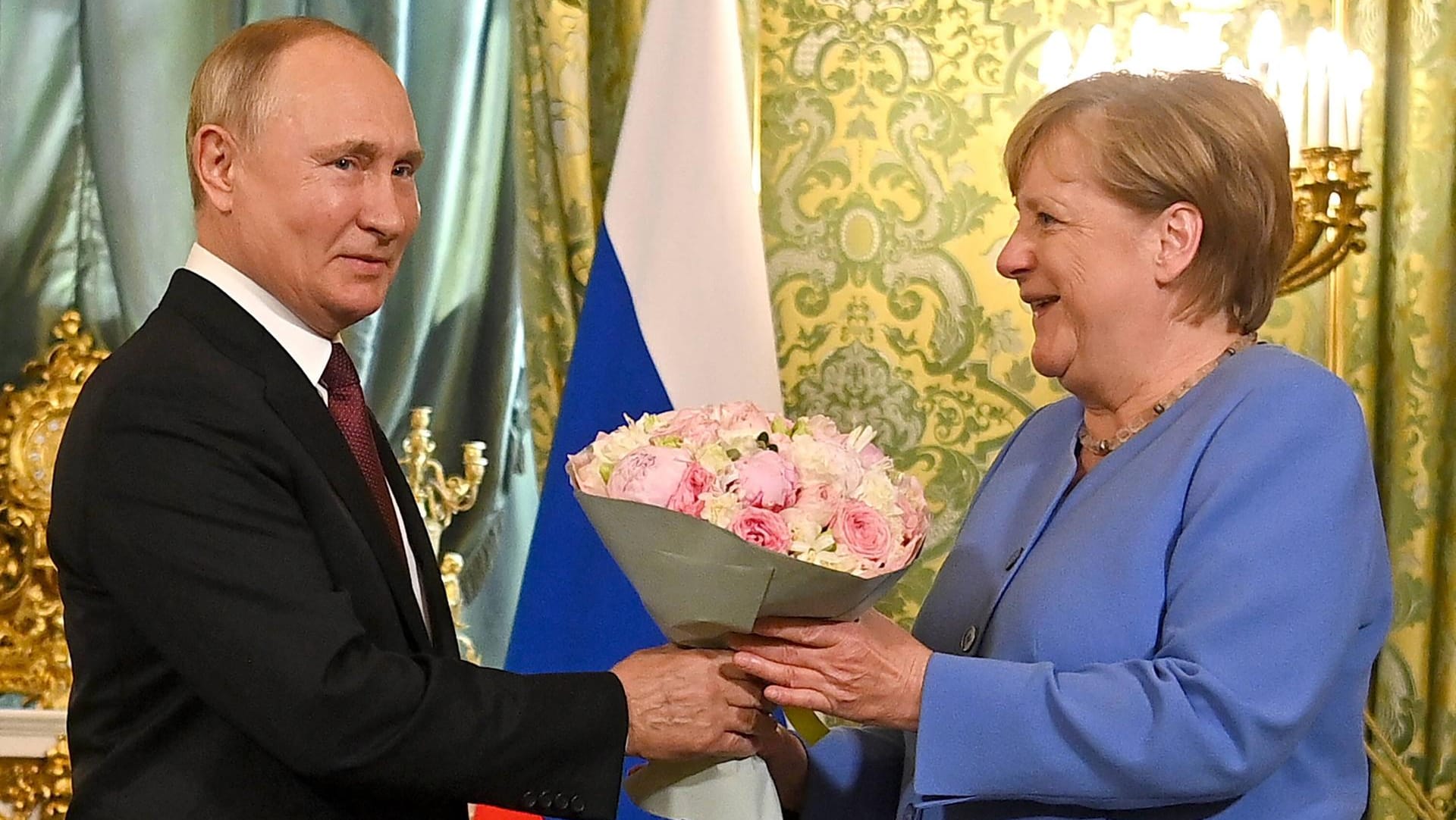 Putin und Merkel im September 2021 im Kreml.