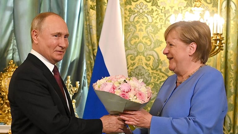 Putin und Merkel im September 2021 im Kreml.
