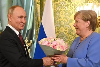Putin und Merkel im September 2021 im Kreml.