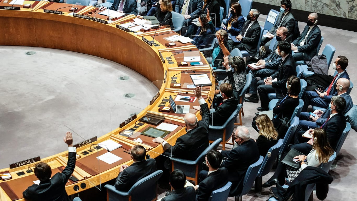 Bei der Sitzung des UN-Sicherheitsrats verhinderte Russland eine Resolution gegen den Krieg in der Ukraine.