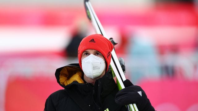 Die deutsche Mannschaft um Karl Geiger zählt beim Teamspringen in Lahti zu den Mitfavoriten.