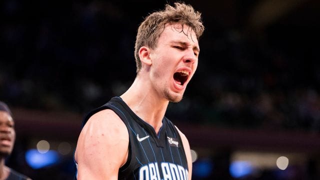 Franz Wagner steuerte beim Sieg gegen die Rockets 13 Punkte und acht Rebounds bei. Franz Wagner steuerte beim Sieg gegen die Rockets 13 Punkte und acht Rebounds bei.
