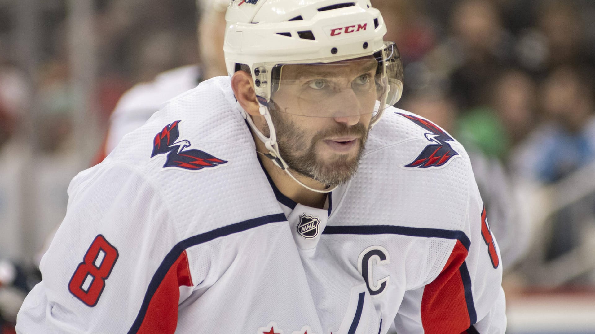 Klar gegen den Krieg: Eishockey-Star Alex Ovechkin von den Washington Capitals.