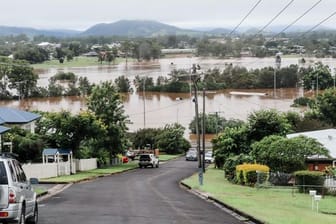 Überschwemmungen im australischen Gympie, Queensland.