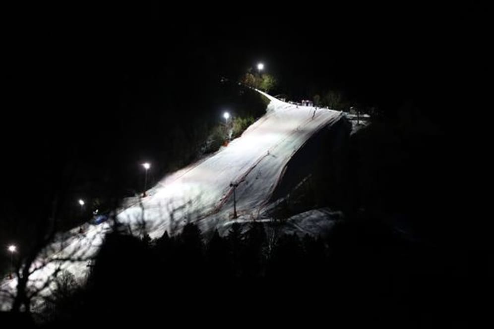 Der Slalomhang Gudiberg in Garmisch-Partenkirchen.