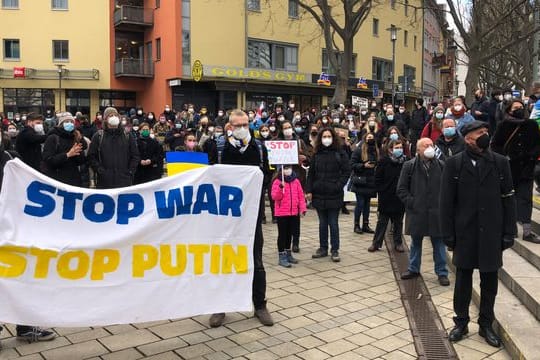 Ukraine-Konflikt - Kundgebung in Jena