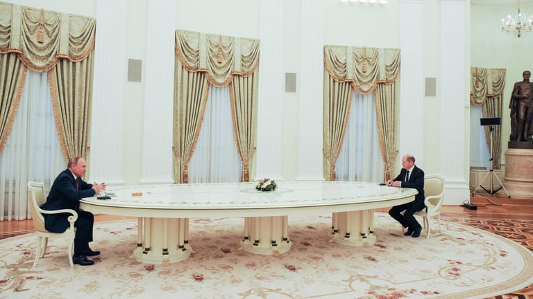 Olaf Scholz zu Gast bei Wladimir Putin: Der Bundeskanzler glaubte, in Moskau etwas erreicht zu haben.