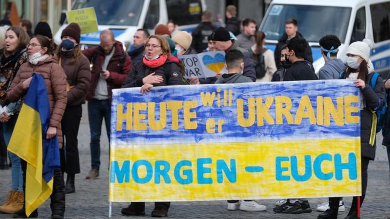 Ukraine-Konflikt – Demonstration in Leipzig