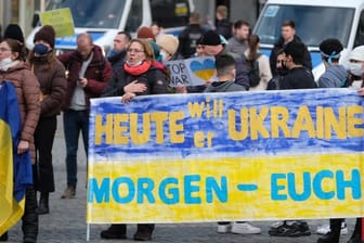 Ukraine-Konflikt – Demonstration in Leipzig