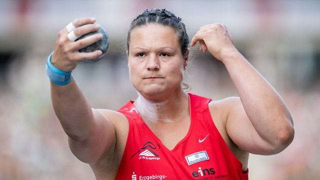Kugelstoßerin Schwanitz