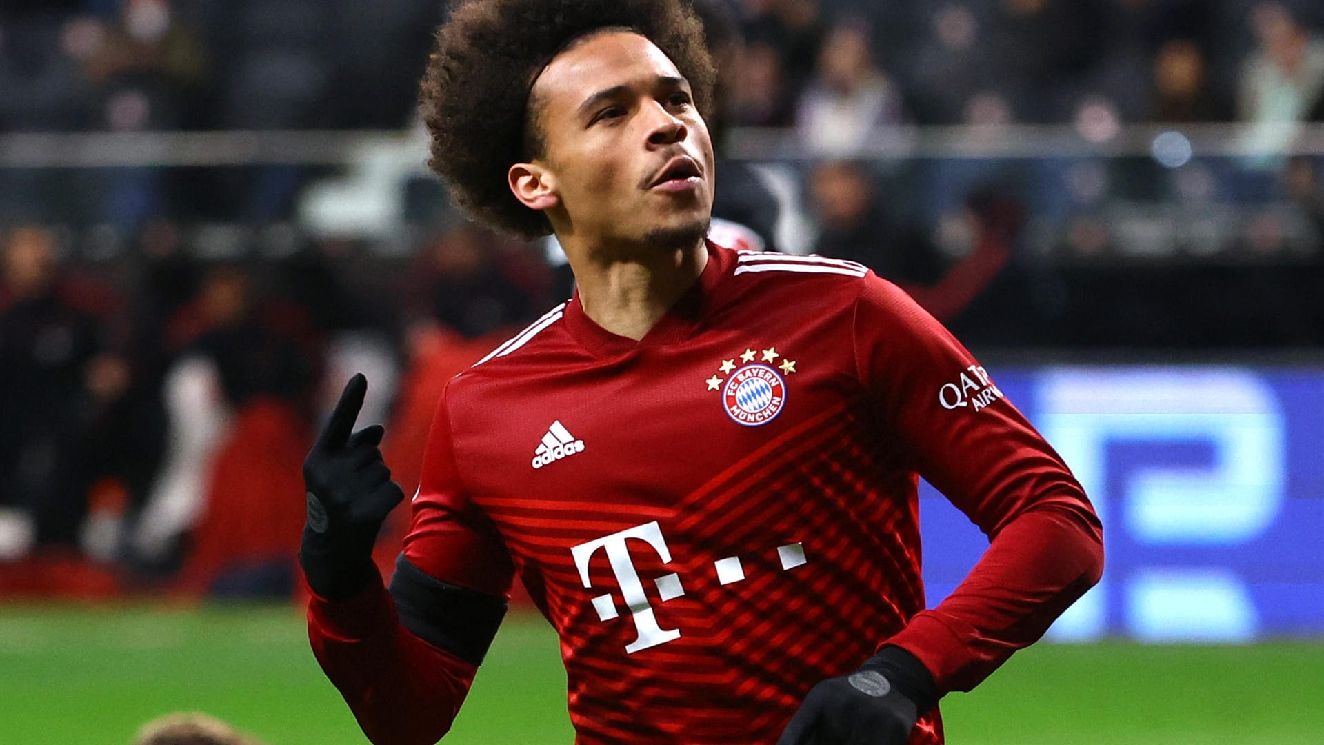Leroy Sané: Der Nationalspieler erzielte das 1:0 für den FC Bayern gegen Frankfurt. Leroy Sané: Der Nationalspieler erzielte das 1:0 für den FC Bayern gegen Frankfurt.