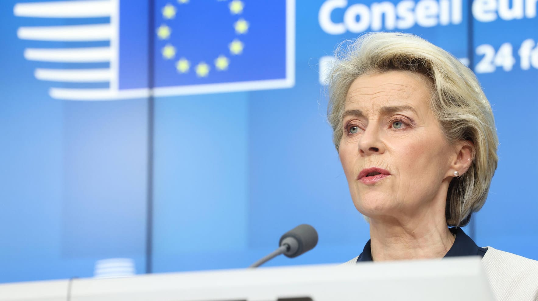 Ursula von der Leyen: Westliche Verbündete schließen Russland aus Swift aus.