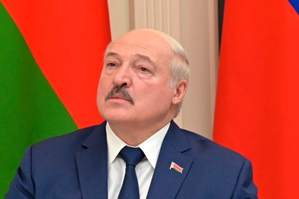 Alexander Lukaschenko vergangene Woche während eines Besuchs in Moskau.