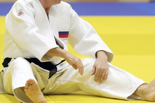 Der russische Präsident Wladimir Putin bei einem Judo-Training im Jahr 2019.