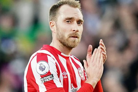 Feierte sein Comeback auf dem Fußballplatz: Christian Eriksen vom FC Brentford.