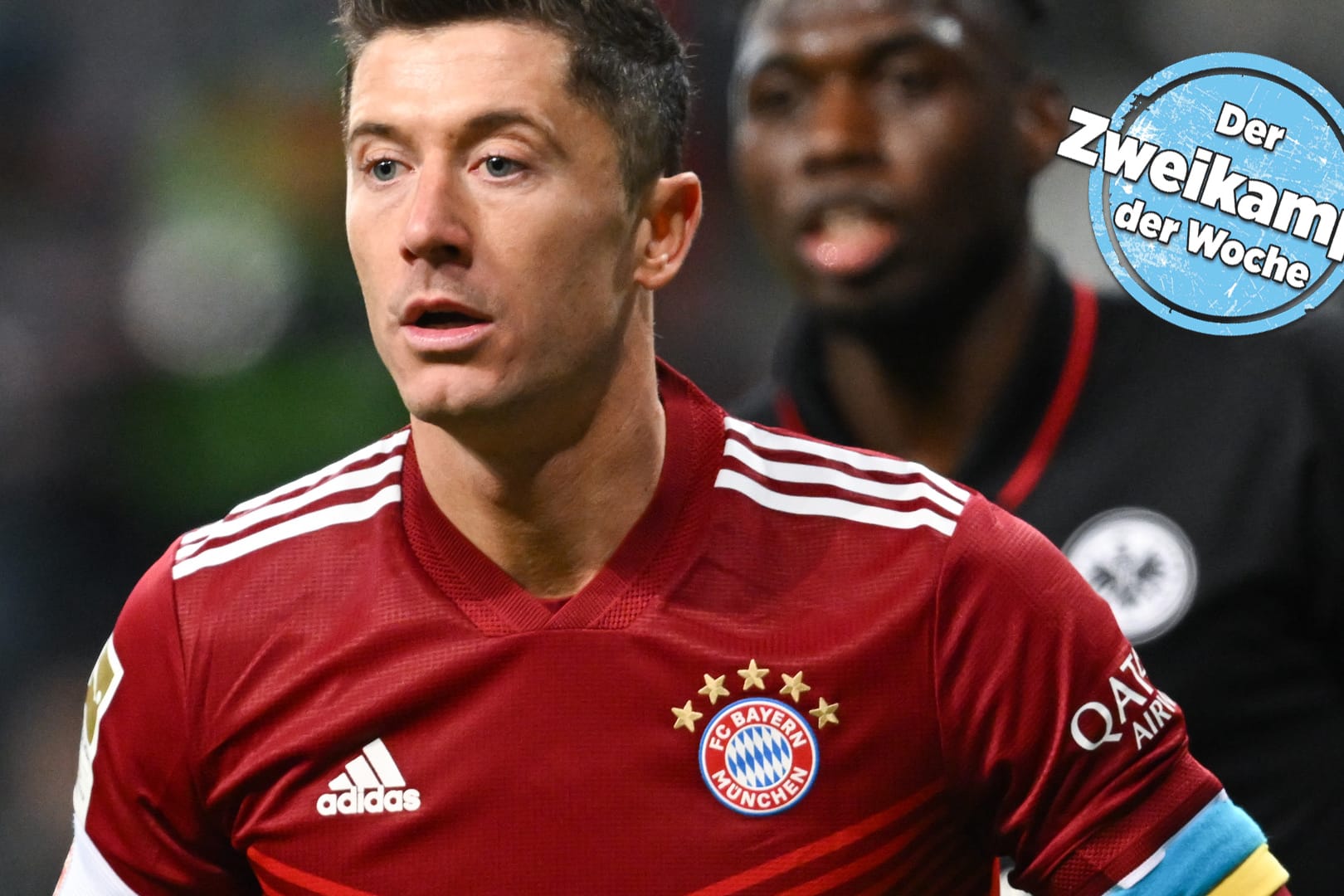 Robert Lewandowski: Der polnische Torjäger fiel gleich mehrfach im Rahmen der Partie gegen Frankfurt auf.