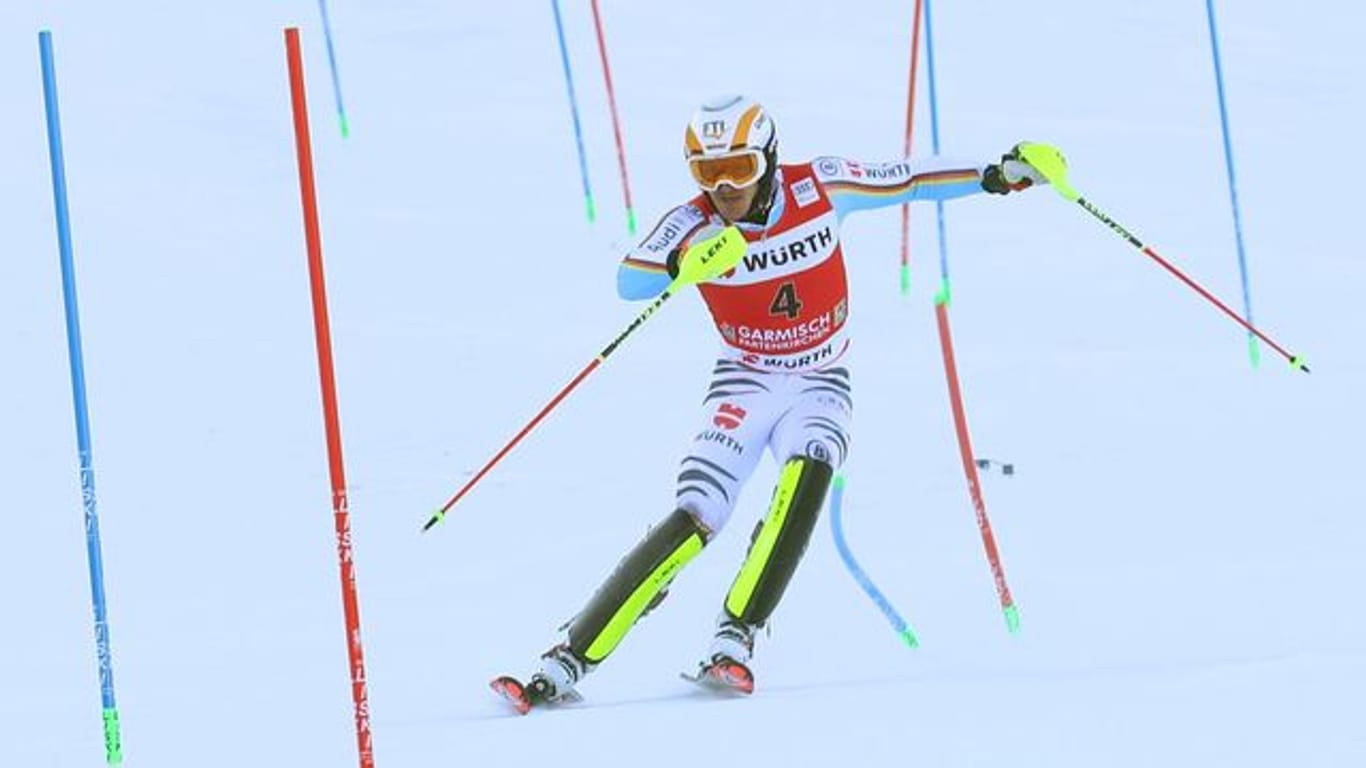 Fuhr im Slalom in Garmisch auf Platz drei: Linus Straßer.