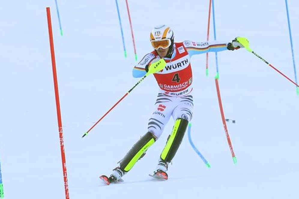 Fuhr im Slalom in Garmisch auf Platz drei: Linus Straßer.
