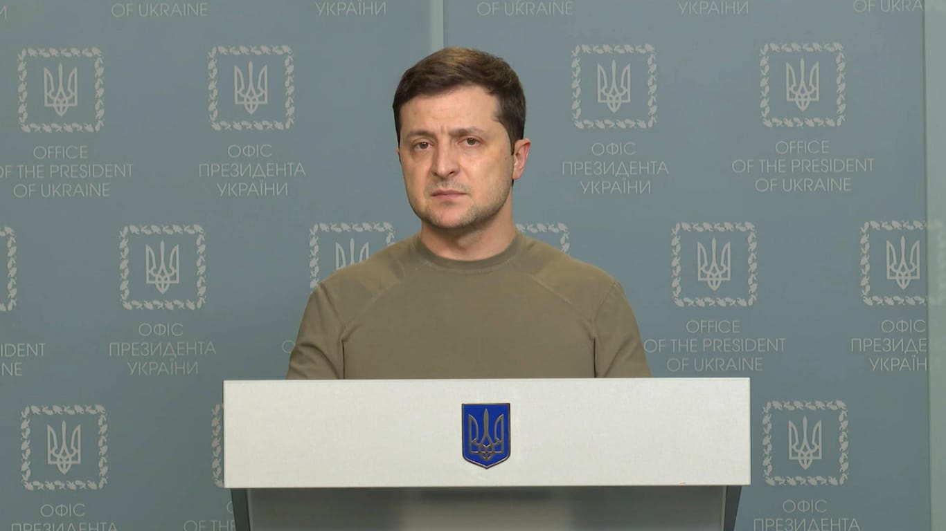 Wolodymyr Selenskyj: Der Präsident bleibt in Kiew.