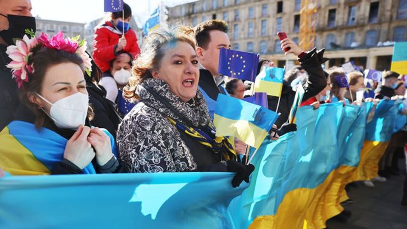 Ukraine-Konflikt - Demonstration in Köln