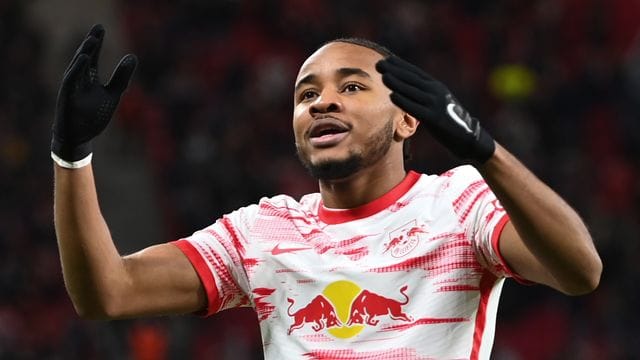 Christopher Nkunku traf für Leipzig zum Sieg.