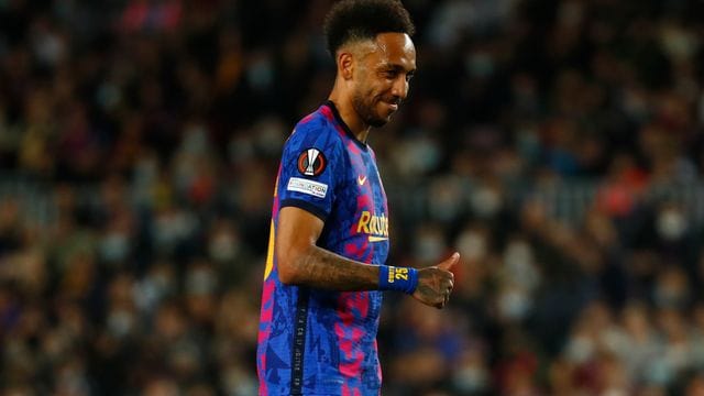 Pierre-Emerick Aubameyang traf für den FC Barcelona.