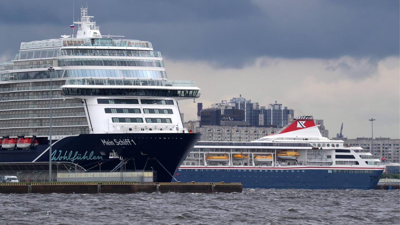 Ein Tui-Schiff in St. Petersburg: Alternativen zur russischen Hafenstadt werden wohl unter anderem Riga und Kopenhagen sein.