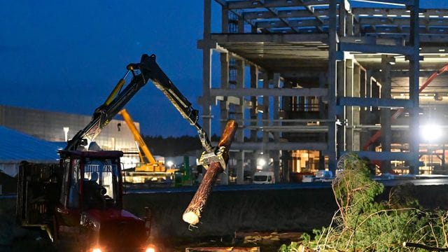 Baustelle Tesla Gigafactory Berlin Brandenburg