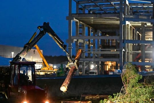 Baustelle Tesla Gigafactory Berlin Brandenburg