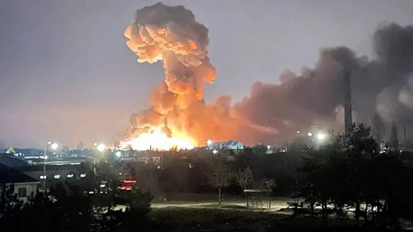 Explosion in Kiew am Donnerstagmorgen: Russland attackiert die Hauptstadt seit fünf Tagen.