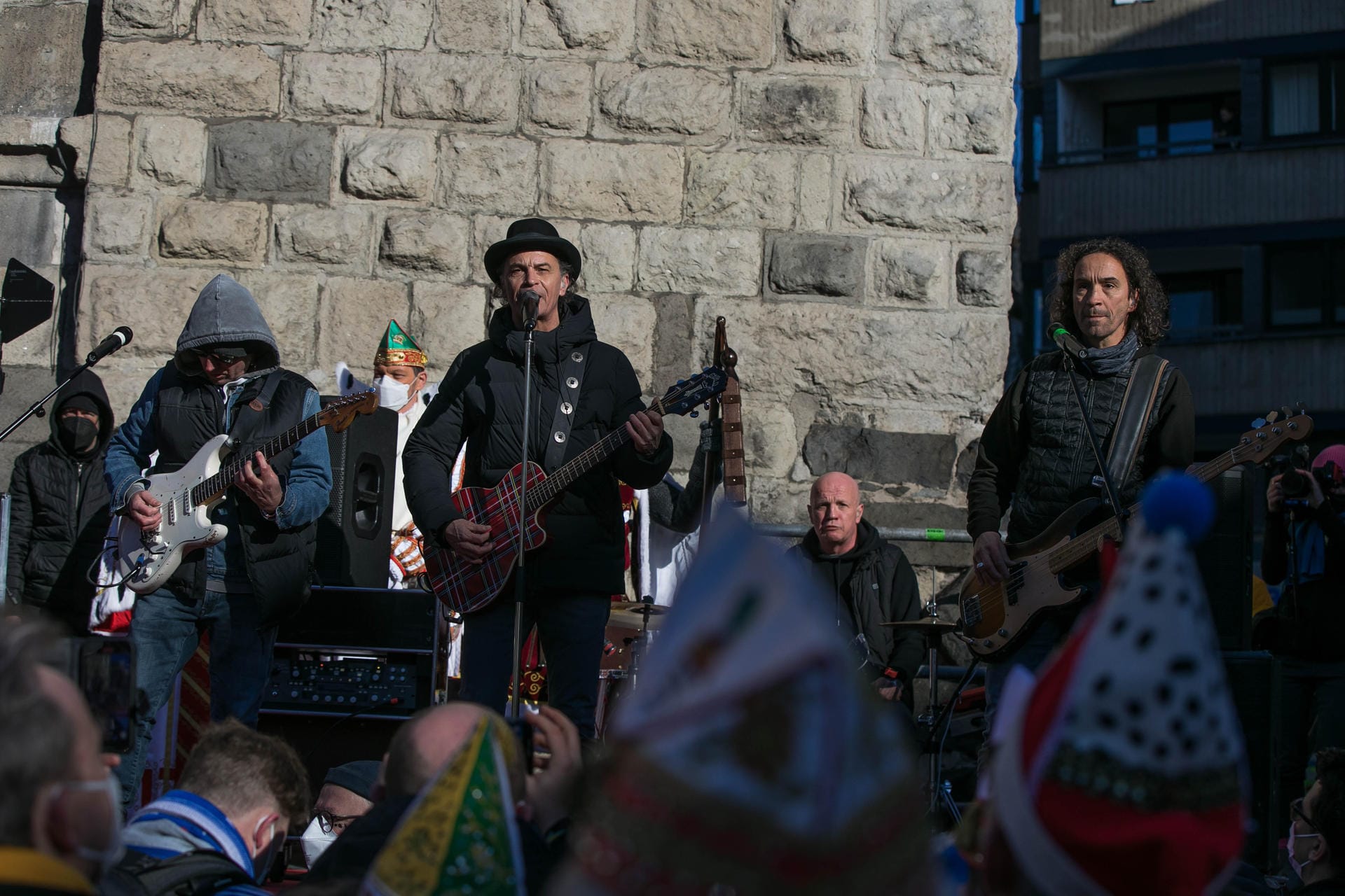 Auch die Kölner Band Brings war Teil der Demonstration.