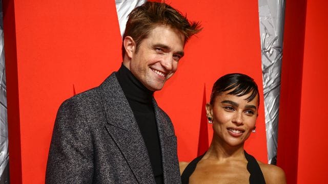 Robert Pattinson und Zoe Kravitz bei der Premiere von "The Batman" in London.