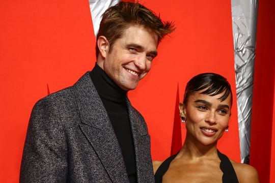 Robert Pattinson und Zoe Kravitz bei der Premiere von "The Batman" in London.