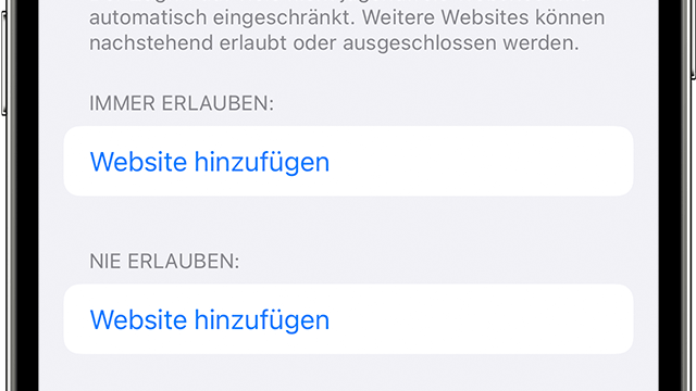 In den Einstellungen lässt sich regeln, welche Inhalte von Kindern aufgerufen werden können.