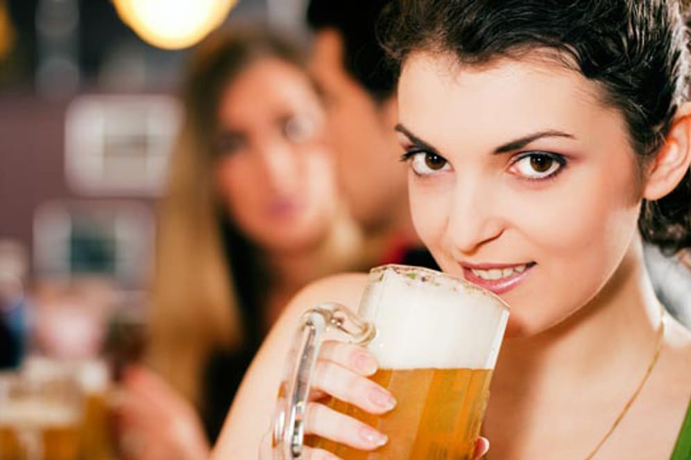 Biergläser: Form und Stärke des Bierglases wirken sich auf den Geschmack aus.