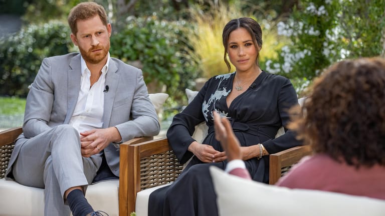 Prinz Harry und Herzogin Meghan: Die beiden haben 2021 für ein ausführliches TV-Interview mit US-Talkshow-Host Oprah Winfrey gesprochen.