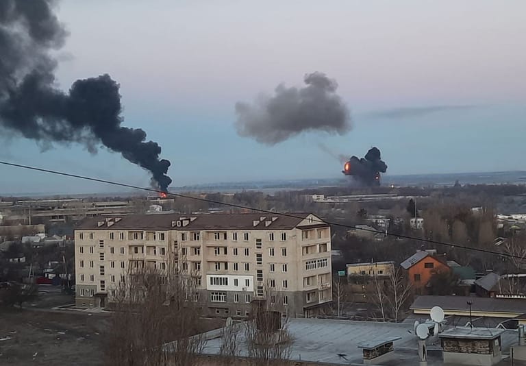 Angriffe in Charkiw: Kommandozentralen des ukrainischen Militärs wurden mit Raketen angegriffen.