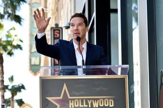 Benedict Cumberbatch bei der Zeremonie für seinen Stern auf dem Hollywood "Walk of Fame".