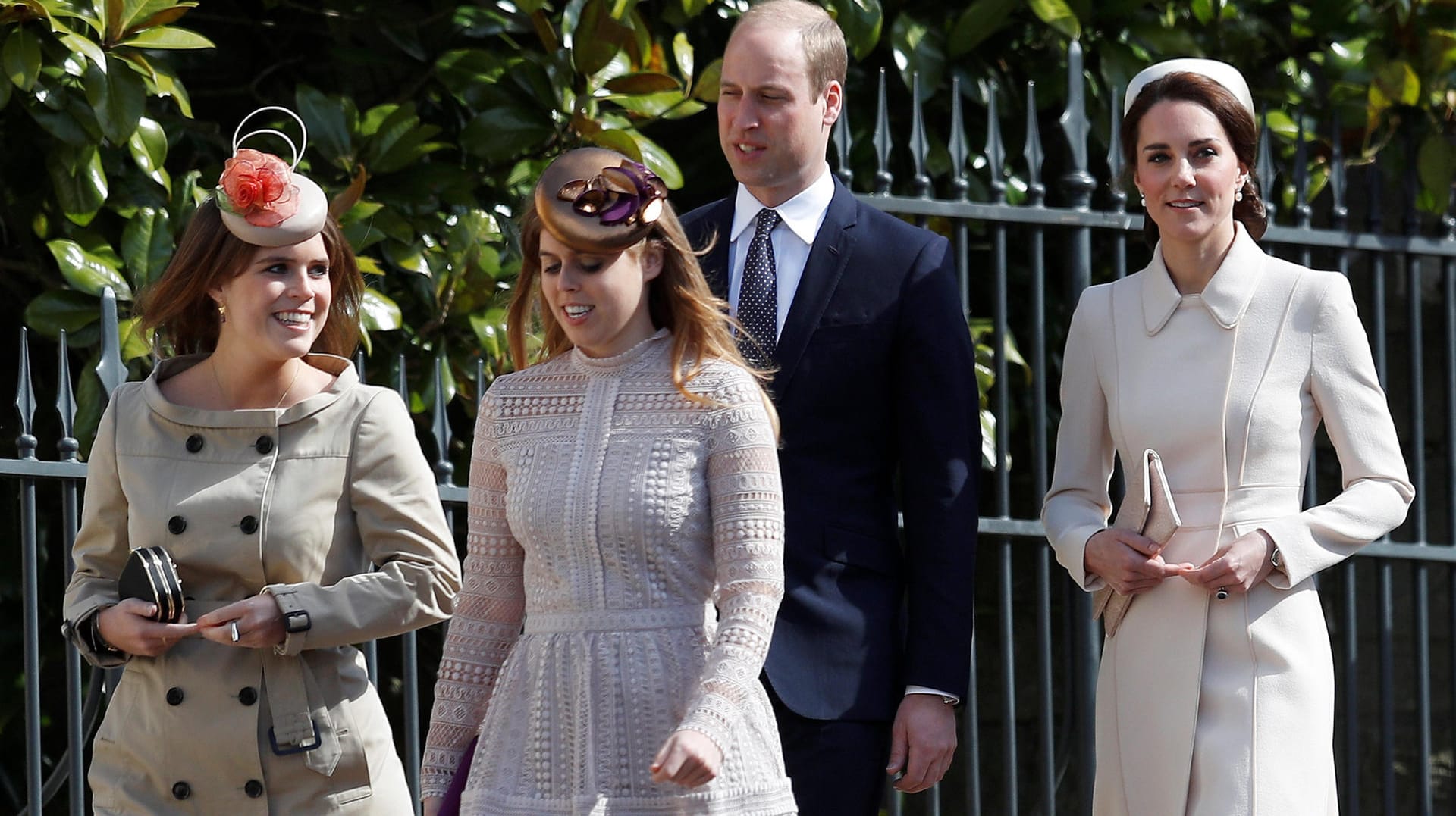 Prinzessin Eugenie, Prinzessin Beatrice, Prinz William und Herzogin Kate: Die Royals sind Mitglieder des britischen Königshauses.