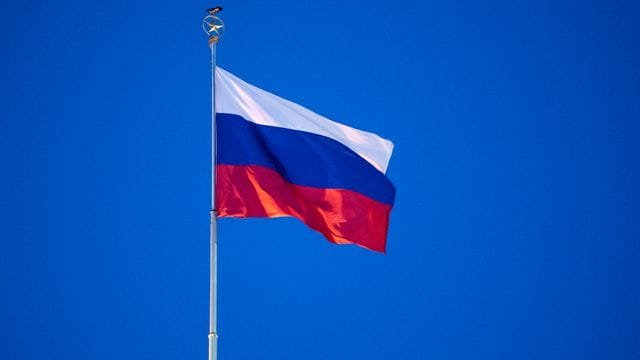 Die Flagge der Russischen Föderation.