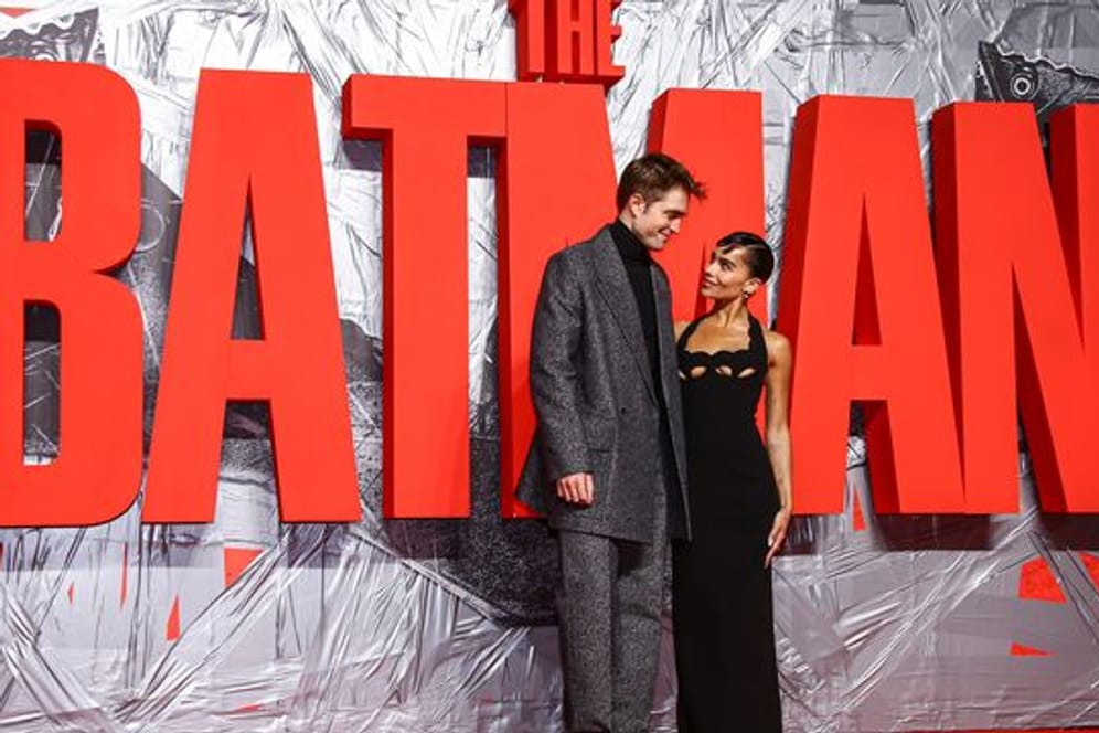 Robert Pattinson und Zoe Kravitz bei der Premiere von "The Batman" in London.