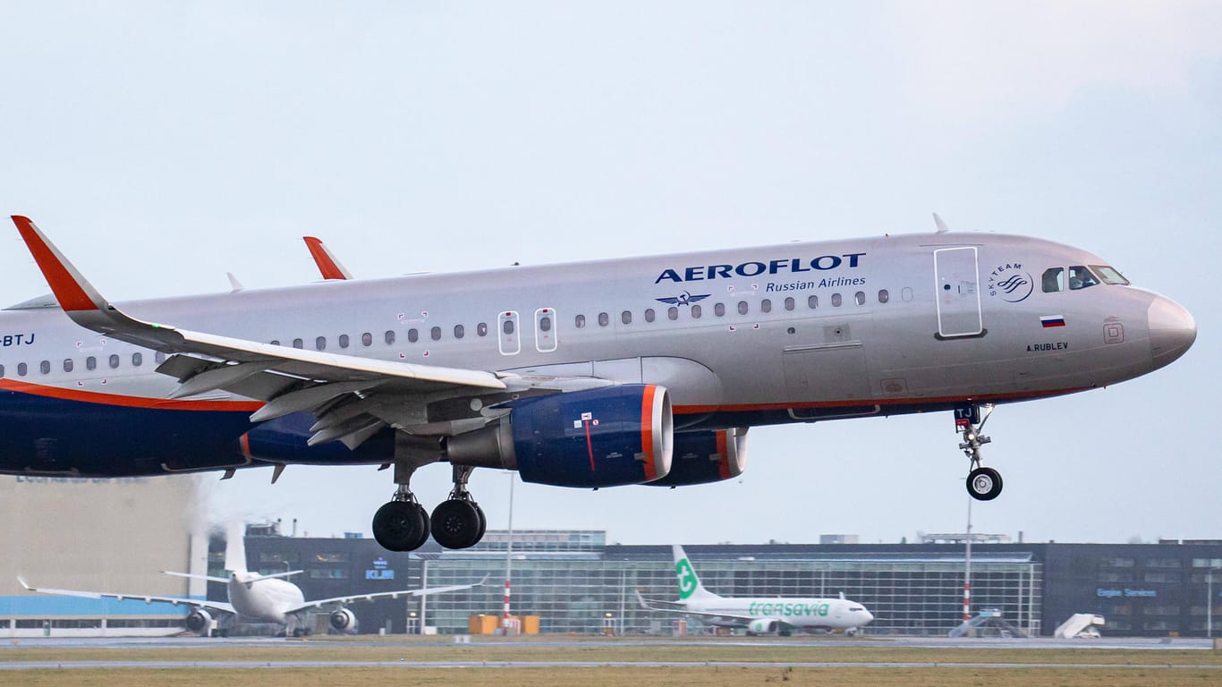 Maschine der russischen Fluglinie Aeroflot: Due EU-Staaten haben ihren Luftraum für russische Flüge gesperrt.