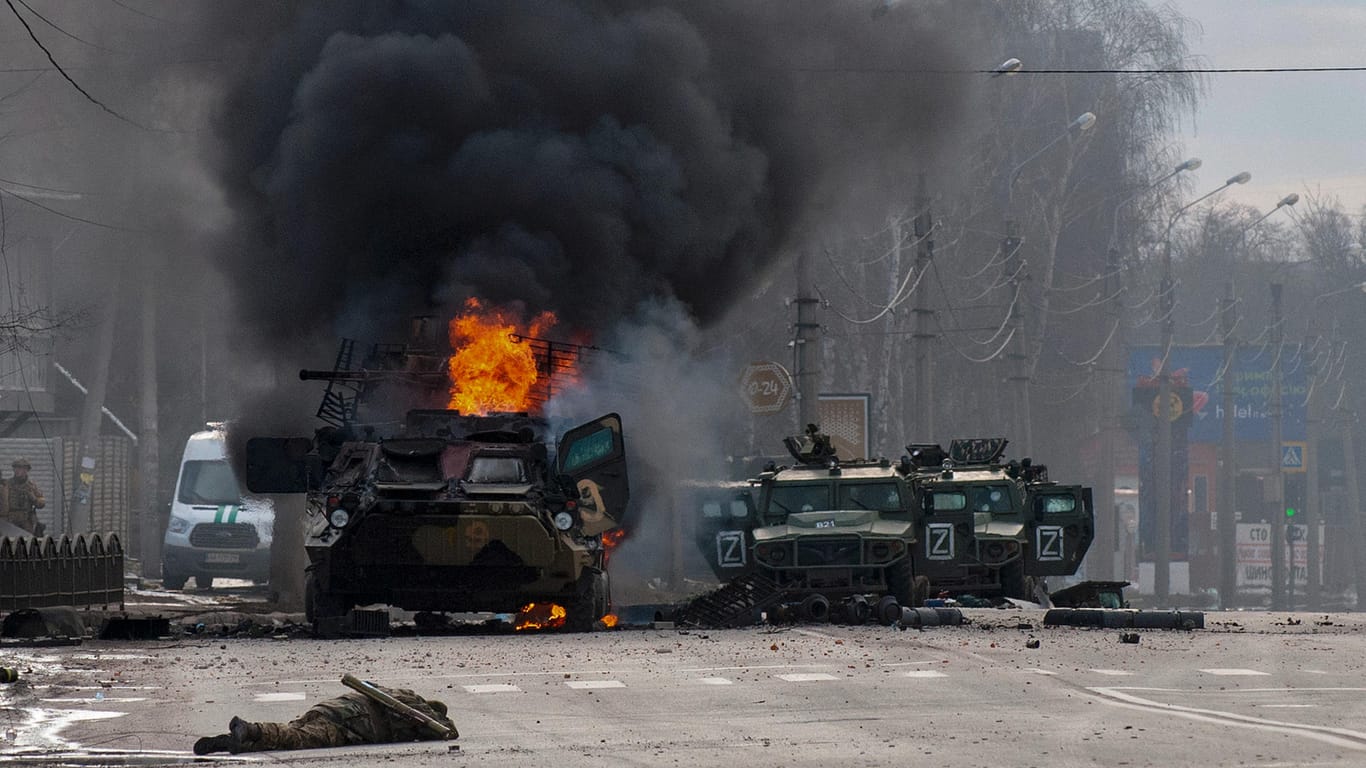 In der zweitgrößten ukrainischen Stadt Charkiw gibt es heftige Kämpfe