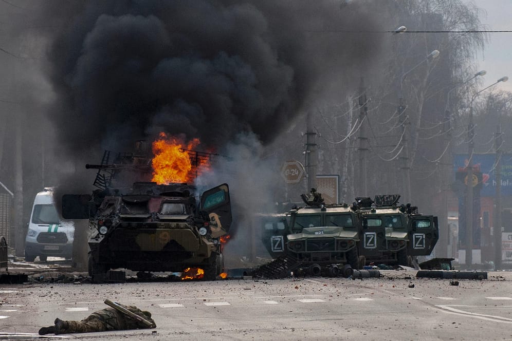 In der zweitgrößten ukrainischen Stadt Charkiw gibt es heftige Kämpfe