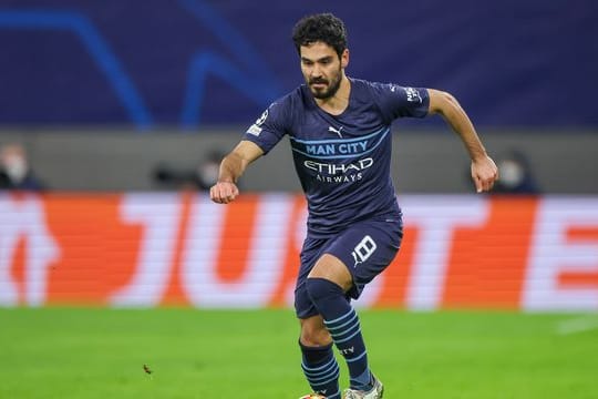 Manchesters Ilkay Gündogan steht vor seinem 150.