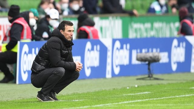 KSC-Trainer Christian Eichner trifft mit seiner Mannschaft im DFB-Pokal-Viertelfinale auf den Hamburger Sport Verein. KSC-Trainer Christian Eichner trifft mit seiner Mannschaft im DFB-Pokal-Viertelfinale auf den Hamburger Sport Verein.